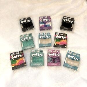 CHUCKLE & ROAR 10 PC LOT MINI PopIT POP IT Keychain Fidget sensory toy NIB NEW